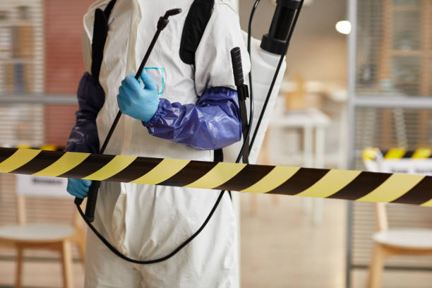 Professional Sewage Cleanup technician working in Langlois, OR